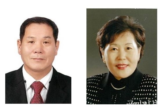 좌측부터 태백시민대상 지역개발부문 대상 정태화씨, 효행선행부문 대상 최정숙씨