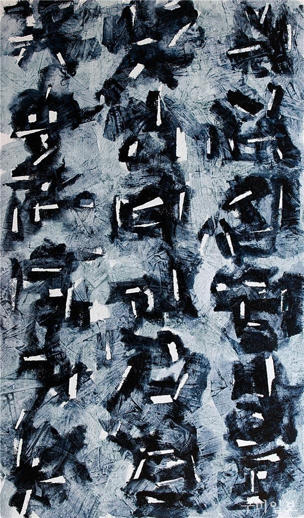 블루진으로부터-데자뷰1021, 97×162cm, oil on canvas, 2019