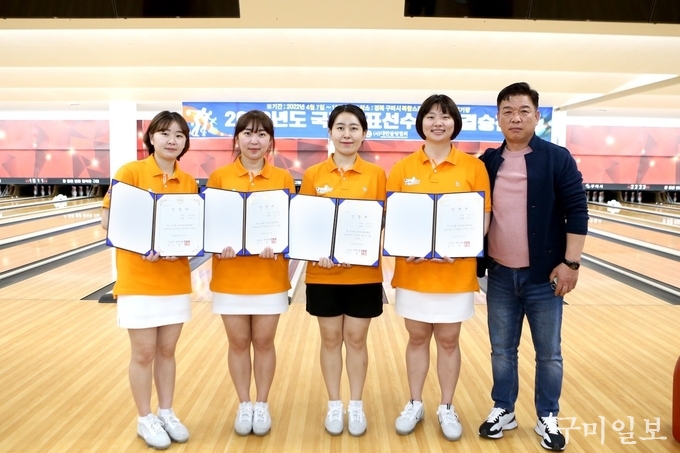 김진주, 김진선, 정정윤, 백승자 선수, 박현 감독