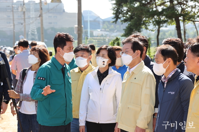지난 9월 7일(수) 더불어민주당 이재명 대표가 포항 태풍피해 현장을 방문했다.