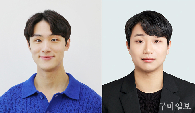 좌측부터 기계공학과 3학년 황용우 학생, 전자공학부 3학년 신강희 학생