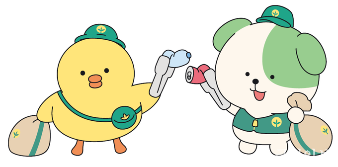 좌측부터 새벽이, 마을이