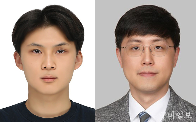 좌측부터 서동원 학생, 정지훈 교수