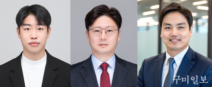 좌측부터 정수영 학생(제1저자), 손정우 교수(공동교신저자), 여운홍 교수(공동교신저자)